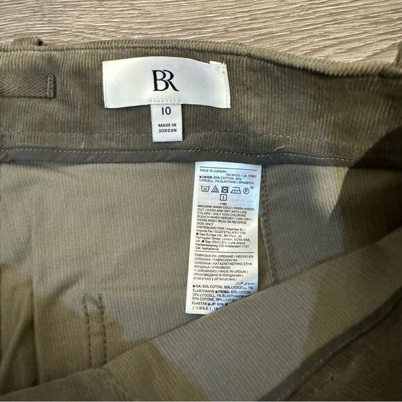 NWT Banana Republic corduroy barrel crop pants- grey size 10 - Picture 7 of 7